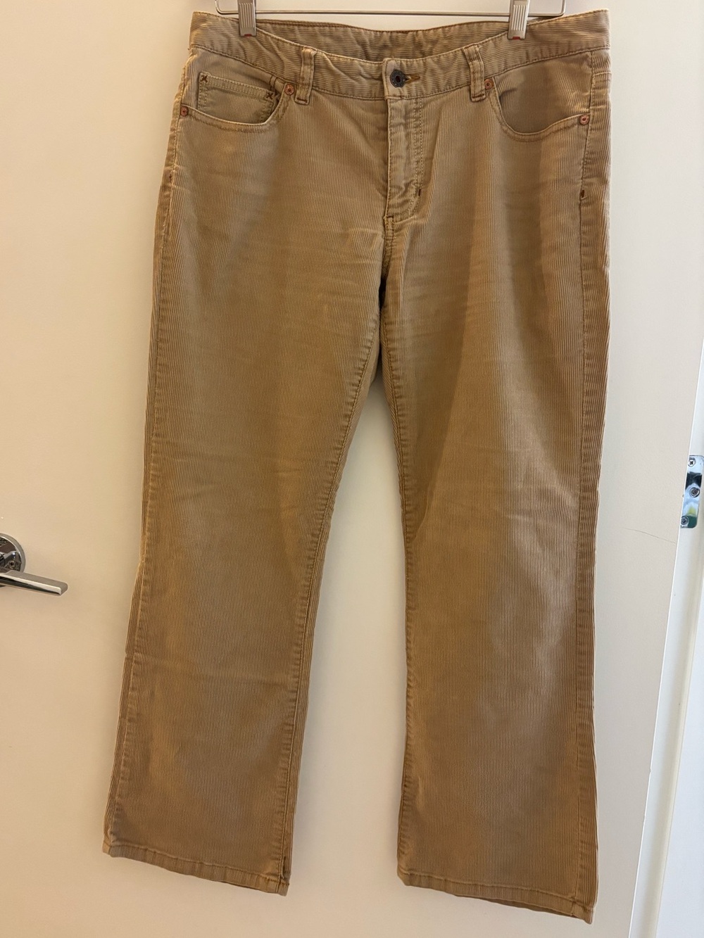 Polo Jeans Co Ralph Lauren Tan Corduroy Bootcut Pants Y2K Size 10